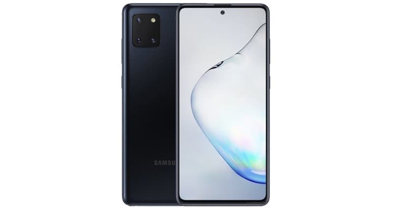 Samsung lança Galaxy S10 Lite e Note 10 Lite com design renovado Samsung Galaxy Note 10 Lite preto.