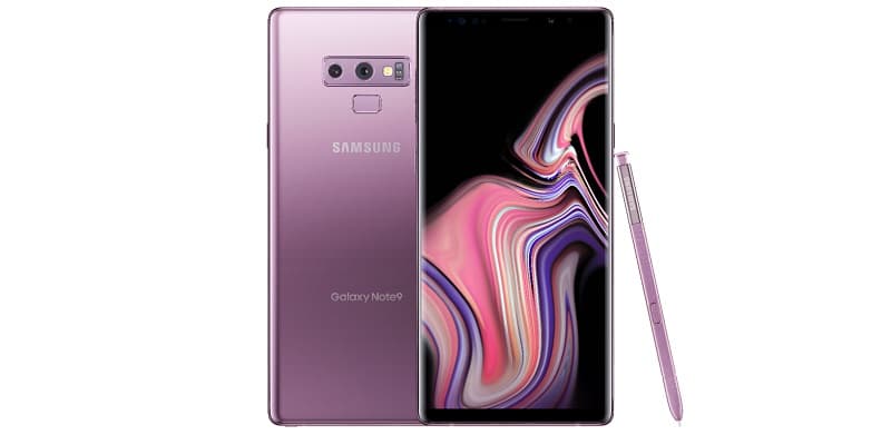 Galaxy Note 10+ e Note 9 recebem atualização de segurança de fevereiro Galaxy Note 9 lavanda.