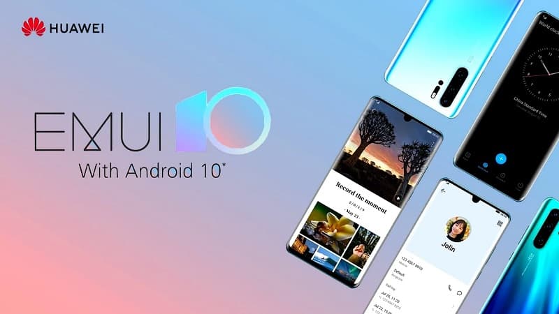 Honor 10 começa a ser atualizado para o Android 10 Logotipo da interface EMUI 10 da Huawei baseada no Android 10.