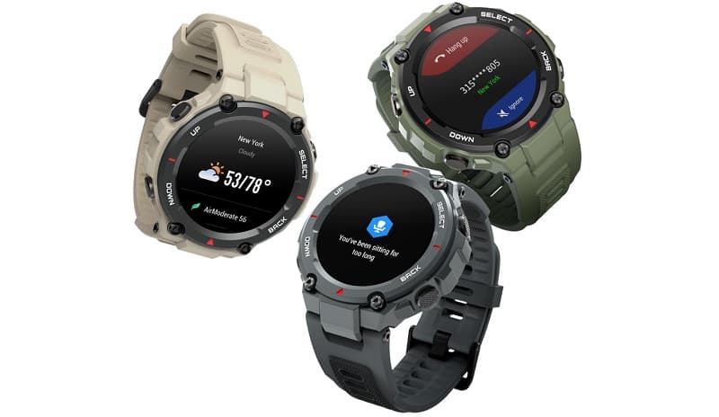 Huami apresenta Amazfit T-Rex com Certificação Militar na CES 2020 Huami Amazfit T-Rex cores.