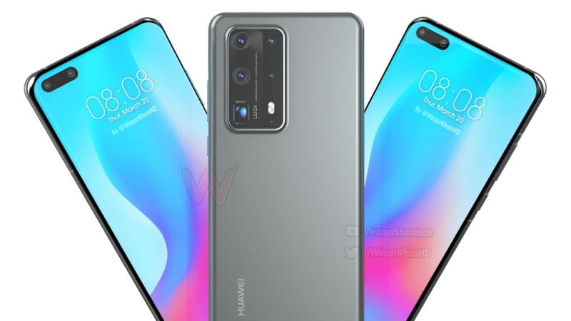 Huawei P40 Pro ganha imagens conceito com cinco câmeras traseiras huawei p40 pro tela e cameras
