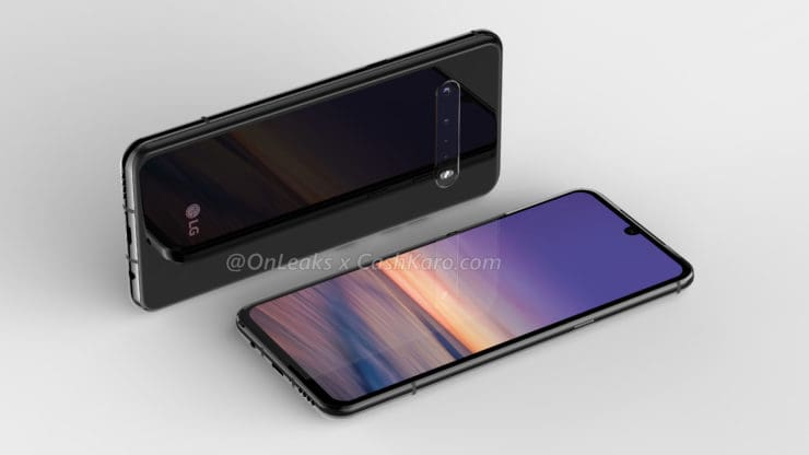 lg g9 renderizacao tela e traseira