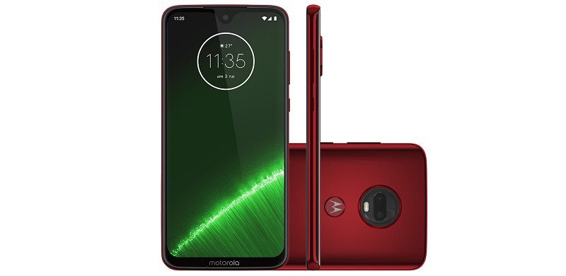 Motorola Moto G7 Plus recebe atualização para o Android 10 Motorola Moto G7 Plus vermelho.