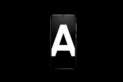 Imagem ilustrativa de smartphone da linha Galaxy A.