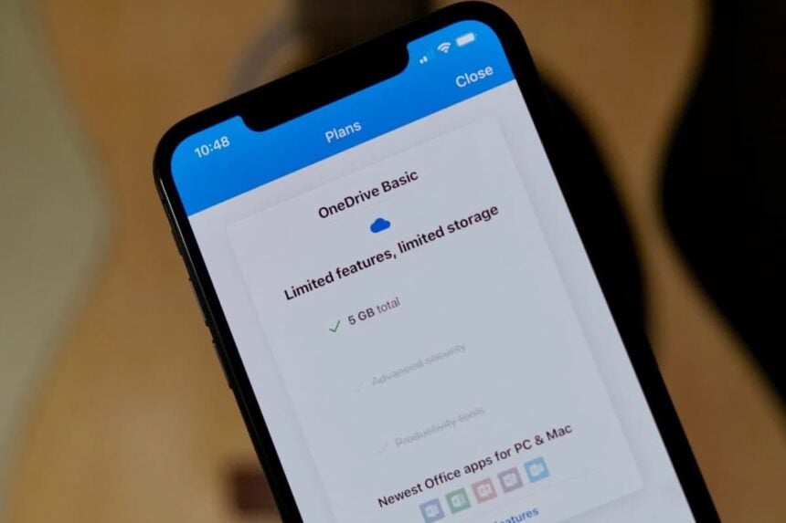 Atualização OneDrive para iOS.