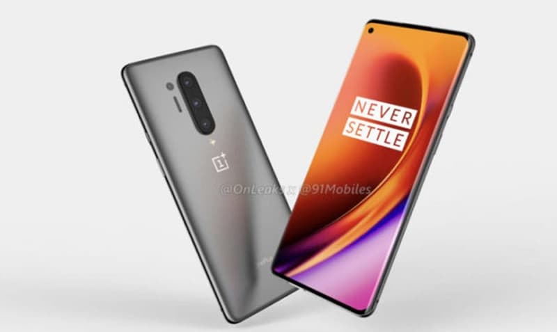 OnePlus divulga vídeo demonstrativo de sua nova tela de 120 Hz Renderização não oficial do OnePlus 8.