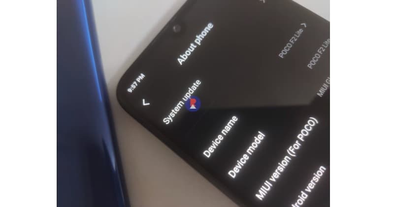 Pocophone F2 Lite tem especificações reveladas em vazamento Suposta foto do Pocophone F2 Lite exibindo algumas de suas informações na tela.