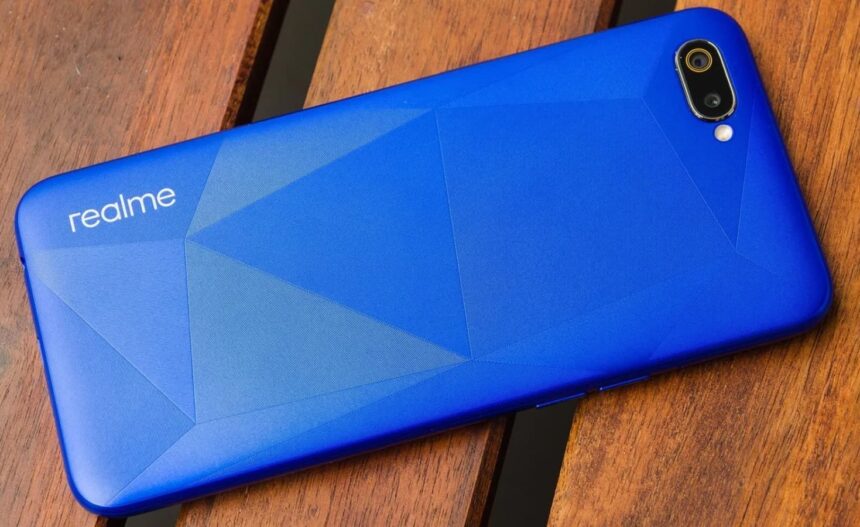 Realme C2 azul.