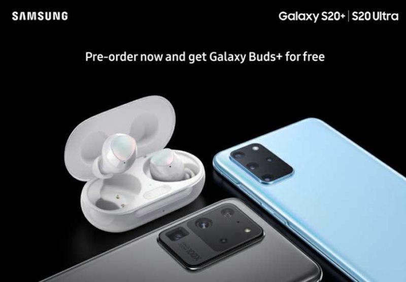s20 plus e ultra galaxy buds plus