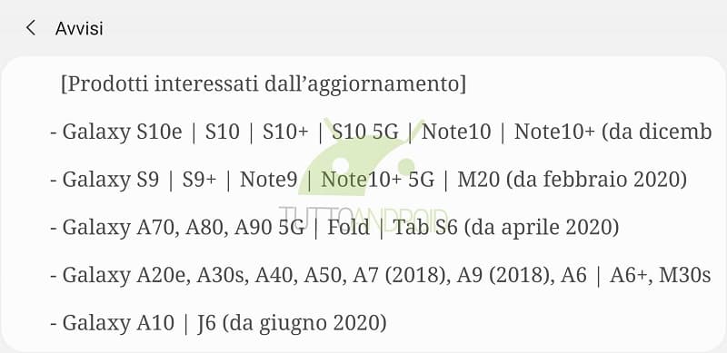 Samsung adia entrega do Android 10 para vários smartphones Captura de tela da notificação do Samsung Members.
