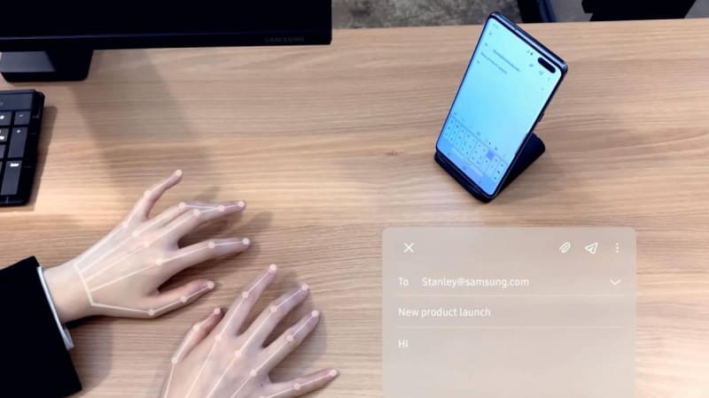 CES 2020: Samsung apresenta teclado invisível que funciona através da câmera frontal samsung selfietype teclado invisivel