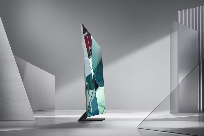 TV Samsung 8K sem moldura.