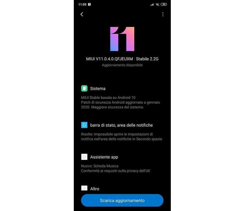 Xiaomi Mi 9T recebe atualização para o Android 10 Captura de tela atualização Xiaomi Mi 9T para Android 10.
