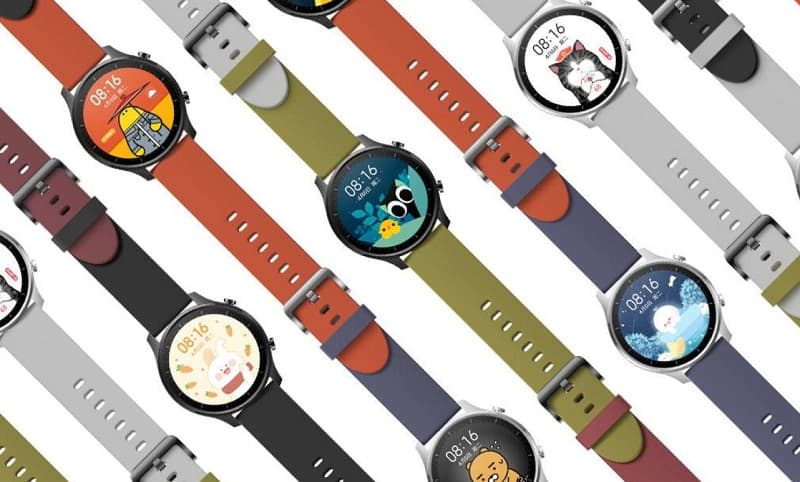 Xiaomi lança Mi Watch Color com bateria duradoura e várias cores Imagem ilustrativa de vários Xiaomi Mi Watch Color.