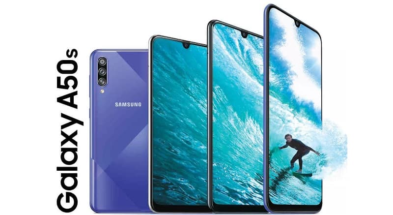 Galaxy A50s começa a ser atualizado para o Android 10 Galaxy A50s azul.