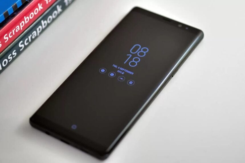 Galaxy Note 8 preto.
