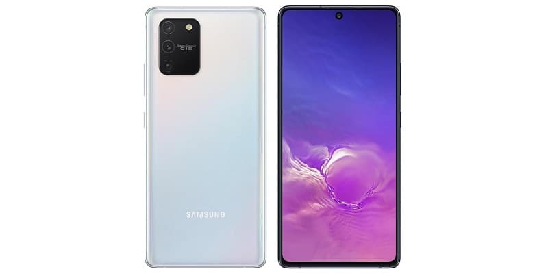 Galaxy S10 Lite ganha variante com 512 GB de armazenamento Galaxy S10 Lite branco.