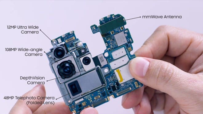 Samsung desmonta Galaxy S20 e mostra parte interna do smartphone galaxy s20 camera