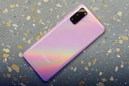 Galaxy S20 rosa.