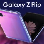 Renderização do Galaxy Z Flip.