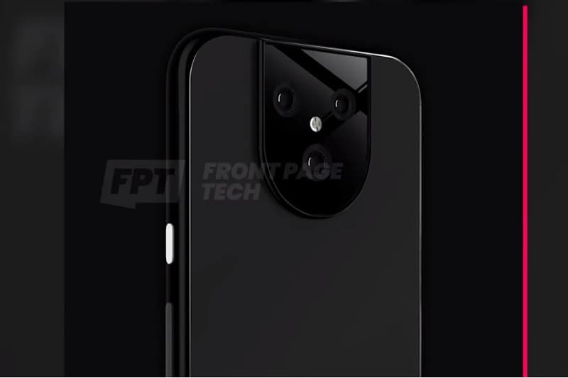Google Pixel 5 pode chegar com um enorme módulo de câmeras Renderização do Google Pixel 5.