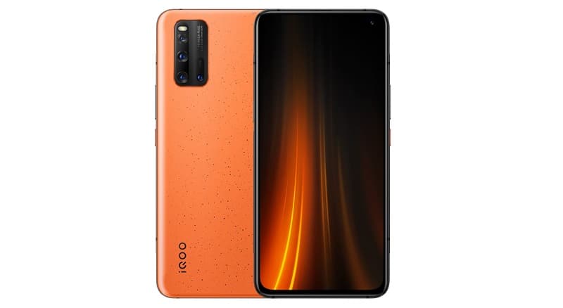 iQOO 3 é lançado com Snapdragon 865 e suporte ao 5G iQOO 3 laranja.