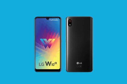 LG W10 Alpha na cor preta.