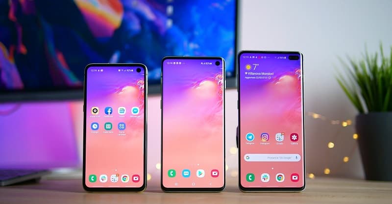 linha galaxy s10 atualizacao fevereiro