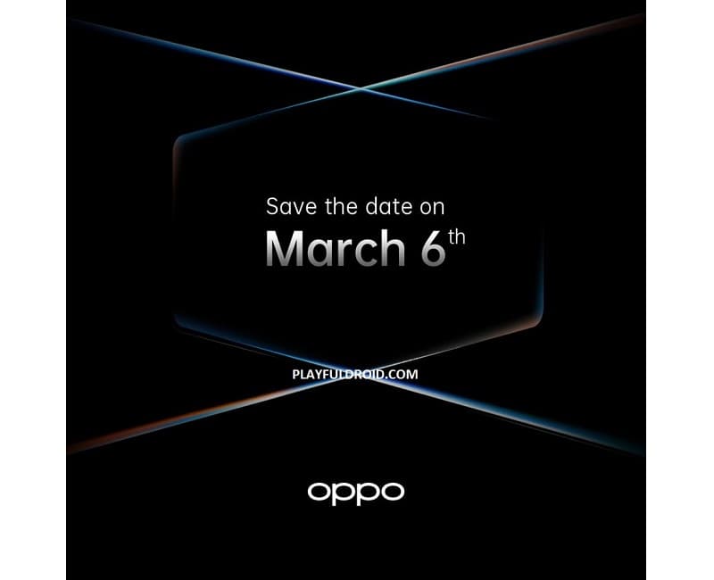 Oppo Find X2: Teaser confirma lançamento para 6 de março Oppo Find X2 teaser com a data de lançamento.