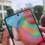 Tela do Galaxy A71.