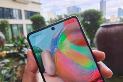 Tela do Galaxy A71.