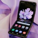 Galaxy Z Flip aberto.
