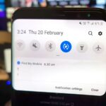 Foto da notificação do Samsung Find My Mobile.