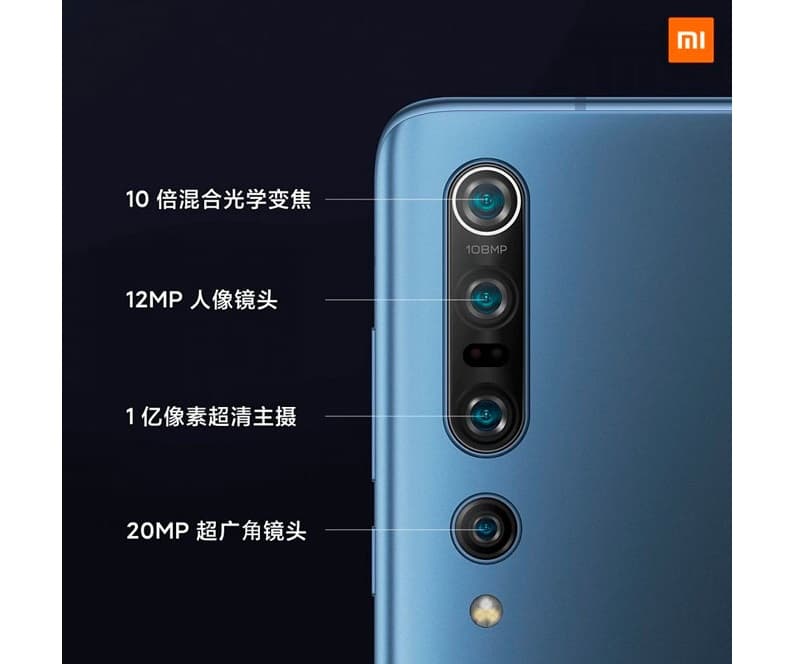 Xiaomi lança Mi 10 e Mi 10 Pro com Snapdragon 865 e câmera de 108 MP Xiaomi Mi 10 e Mi 10 Pro câmeras.