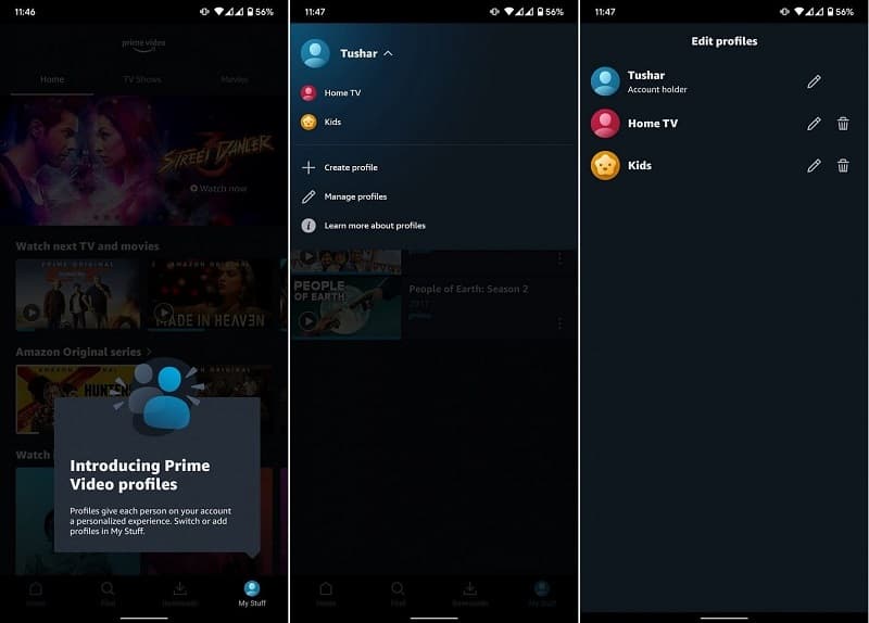 Prime Vídeo: Amazon finalmente adiciona perfis para usuários Captura de tela novo recurso do Amazon Prime Vídeo.