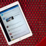 Apple iPad Air branco.
