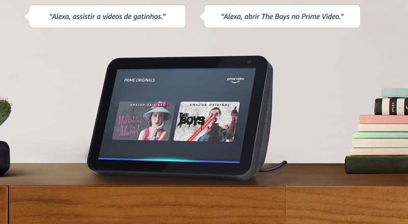 Echo Show 8: Amazon inicia vendas da tela inteligente no Brasil Amazon Echo Show 8 preta.