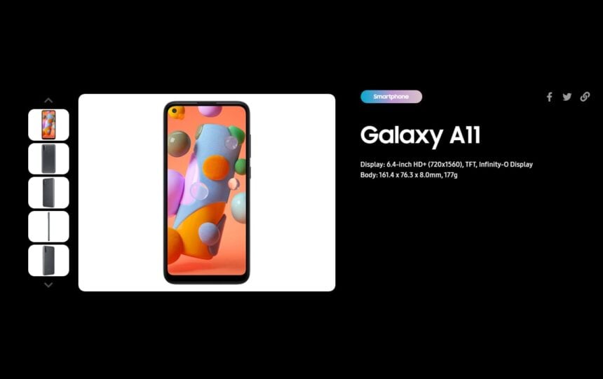 galaxy a11 imagens oficiais samsung