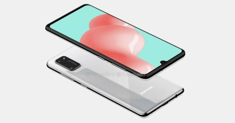 galaxy a41 design tela e camera