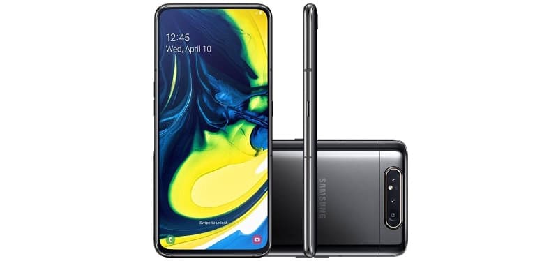 Galaxy A80 começa a ser atualizado para o Android 10 no Brasil Galaxy A80 preto.