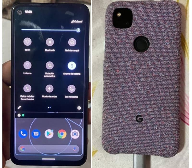 Google Pixel 4a traseira.