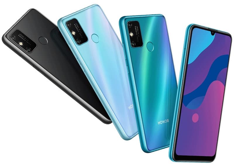 Honor Play 9A é anunciado com processador MediaTek e bateria grande Honor Play 9A cores.