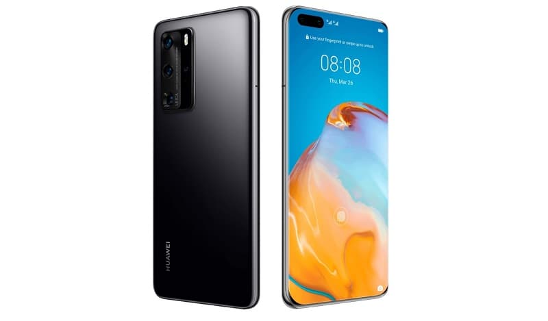 Huawei P40 Pro preto.