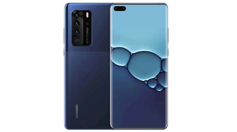 Renderização do Huawei P40 Pro Premium Edition.