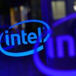 Intel logo.