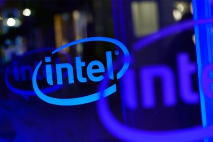 Intel logo.