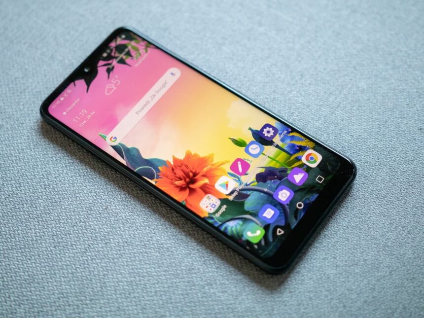 LG K50s tela.