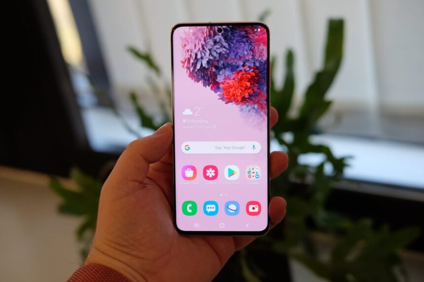 Galaxy S20 atualização.