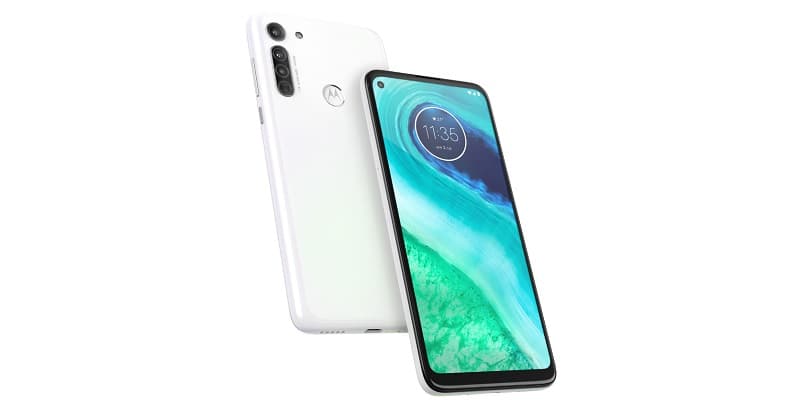 Moto G8 e G8 Power chegam ao Brasil com preços partindo de R$ 1.299 Motorola Moto G8 branco.