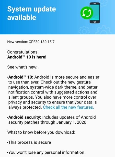 Motorola começa a atualizar oficialmente o Moto Z4 para o Android 10 moto z4 android 10 atualizacao